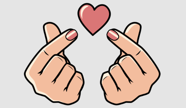 Korean Heart Hand Emoji: Copy and Paste